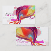 Carte De Visite monde coloré minniemay (Devant / Derrière)