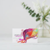 Carte De Visite monde coloré minniemay (Debout devant)