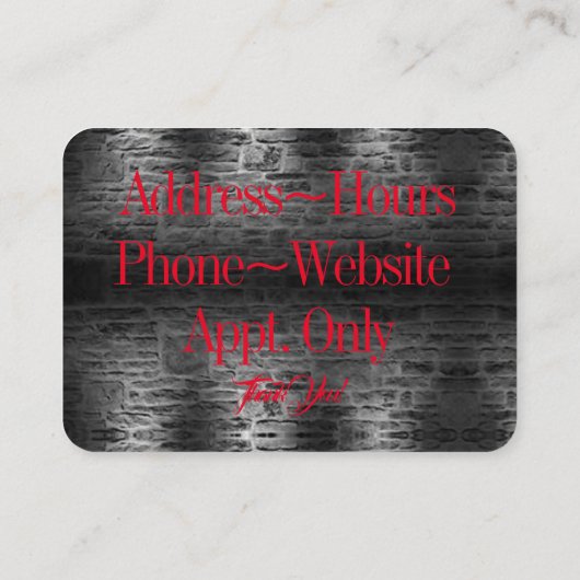 Carte De Visite Monde des cycles (Dos)