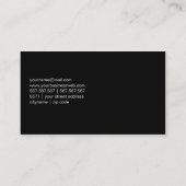 Carte De Visite Monde extraordinaire de mode (Dos)