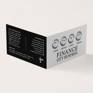 Carte De Visite Monde Horloges, Logo/Photo, Affaires & Finance