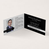 Carte De Visite Monde Horloges, Logo/Photo, Affaires & Finance (Intérieur)