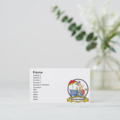 CARTE DE VISITE MONDE LE PLUS GRAND CHIEN CHIEN CHAUD VENDEUR HOMM (Debout devant)