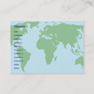 Carte De Visite Monde - potelé