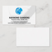 Carte De Visite Mondial | Conception des lignes (Devant / Derrière)