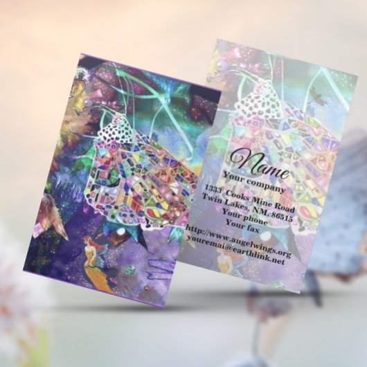 Carte de visite mondial papier