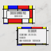 Carte De Visite "Mondrian a inspiré " (Devant / Derrière)
