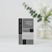 Carte De Visite Mondrian - gris (Debout devant)