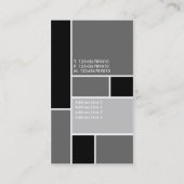 Carte De Visite Mondrian - gris (Dos)