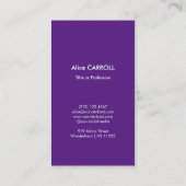 Carte De Visite Monet - Iris Mauves / Lilac Irises - Code QR (Dos)