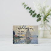 Carte De Visite Monet Sailboat Français Impressionnisme Art classi (Debout devant)