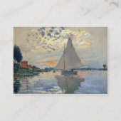 Carte De Visite Monet Sailboat Français Impressionnisme Art classi (Dos)
