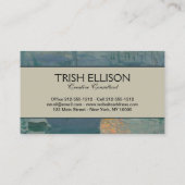 Carte De Visite Monet Sunrise Marine Impressionnisme peinture (Dos)