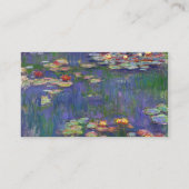 Carte De Visite Monet Water Lilies Chef-d'oeuvre Peinture (Dos)