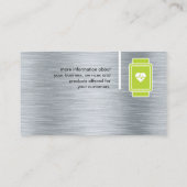 Carte De Visite Moniteur cardiaque Smart Watch | Arrière - plan mé (Dos)