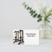 Carte De Visite Moniteur de fitness (Debout devant)