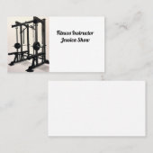 Carte De Visite Moniteur de fitness (Devant / Derrière)