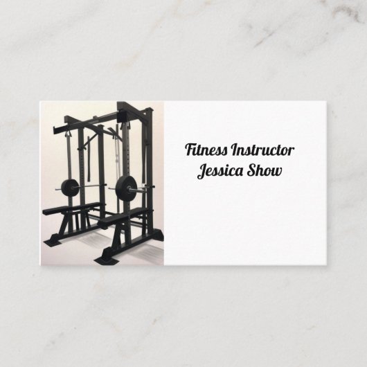 Carte De Visite Moniteur de fitness (Devant)