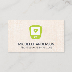 Carte De Visite Moniteur de fréquence cardiaque   Arrière - plan d