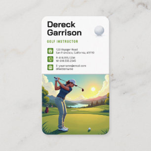 Carte De Visite Moniteur de Golf Meilleurs Sports