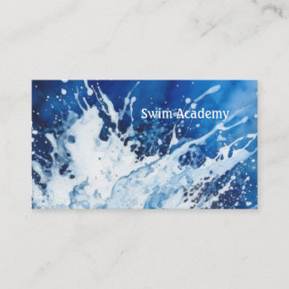Carte De Visite Moniteur de natation éclaboussure