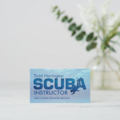 Carte De Visite Moniteur de plongée - Entraîneur de plongée (Debout devant)