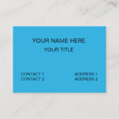 Carte De Visite Moniteur de Ski Just Flowing (Dos)