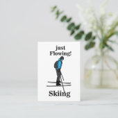 Carte De Visite Moniteur de Ski Just Flowing (Debout devant)