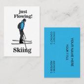 Carte De Visite Moniteur de Ski Just Flowing (Devant / Derrière)
