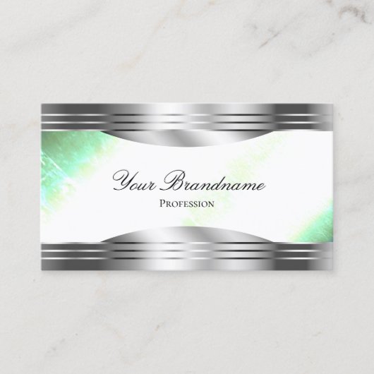 Carte De Visite Monnaie brillante et chatoyante avec code QR de bo (Devant)