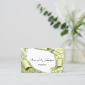 Carte De Visite Monnaie d'artiste maquillage 3D blanche (Debout devant)