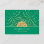 Carte De Visite Monnaie moderne Gold Sun Shine (Devant)