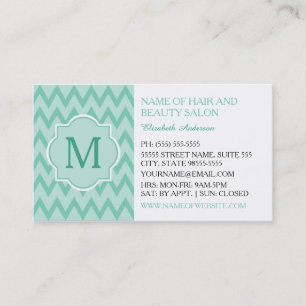 Carte De Visite Monnaie tendance Chevron Zigzag Monogram Hair Bout