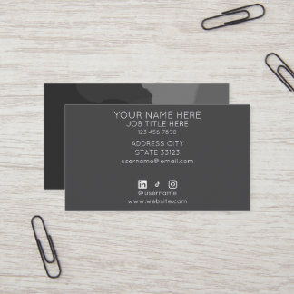 Carte De Visite Monochrome