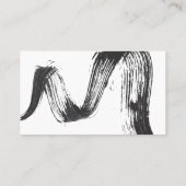 Carte de visite monochrome minimaliste de (Dos)