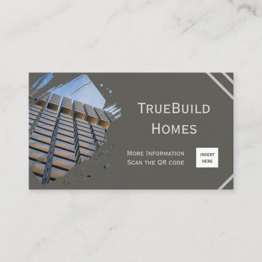 Carte De Visite Monochrome minimaliste moderne (Devant)