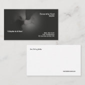 Carte de visite monochrome renversant de bonne (Devant / Derrière)