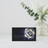 Carte De Visite Monochrome Rose：Business Card (Debout devant)