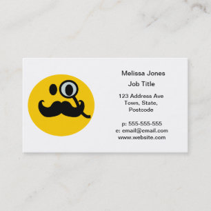 Carte De Visite Monocle de moustache