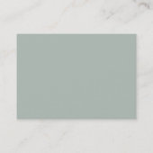 Carte de visite Monogram Ash Grey Chalkboard moder (Dos)