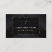 Carte De Visite Monogram Calligraphy Gold (Devant)