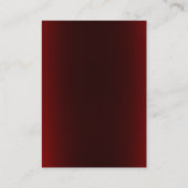 Carte De Visite Monogram Dark Red Sport Personal Trainer (Dos)