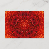 Carte De Visite MONOGRAM DE DAHLIA ROUGE, gris AGATE jaune noir (Dos)