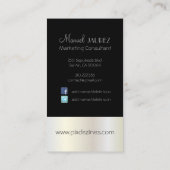 Carte De Visite MONOGRAM EN RETRO / DO-IT-YOURSELF couleurs (Dos)