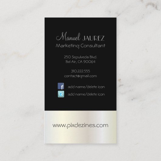 Carte De Visite MONOGRAM EN RETRO / DO-IT-YOURSELF couleurs (Dos)