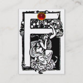 CARTE DE VISITE MONOGRAM F, RUBY (Dos)