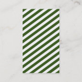 Carte De Visite MONOGRAM INITIALS, onglet armée moderne gris blanc (Dos)