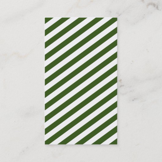 Carte De Visite MONOGRAM INITIALS, onglet armée moderne gris blanc (Dos)