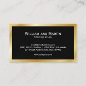Carte De Visite Monogram | Or Exécutif (Dos)