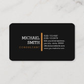 Carte De Visite Monogram Professional Bronze Moderne (Dos)